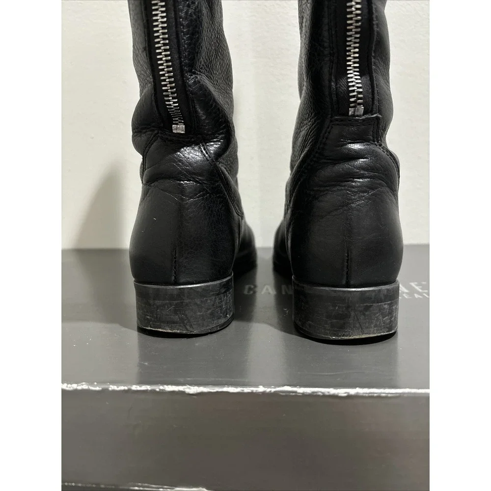 La Canadienne Sarit Black Leather Waterproof Women Knee High Boots US 7M 5446002